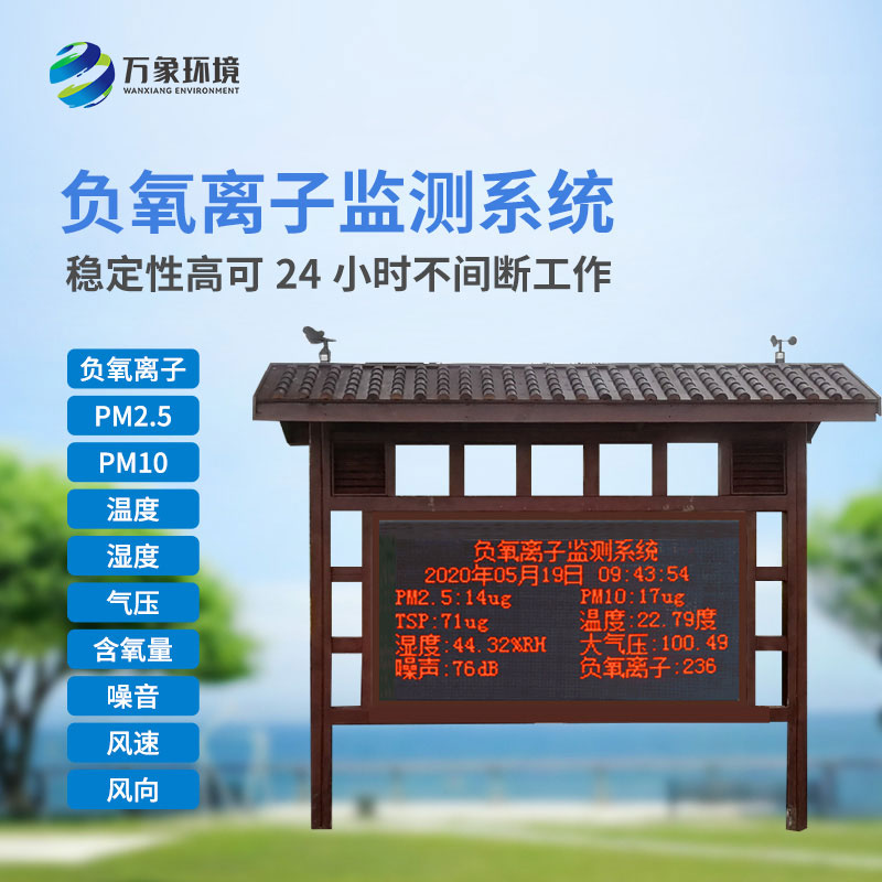 負(fù)氧離子環(huán)境監(jiān)測系統(tǒng)：美觀設(shè)計(jì)，精準(zhǔn)監(jiān)測數(shù)據(jù)
